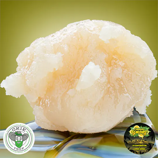 Okie TSGP - Confidential Lemons - Live Hash Rosin Batter - 4g - 1