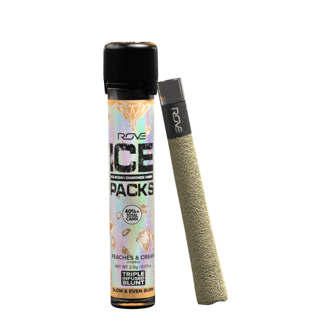 ROVE - Peaches & Cream - Infused Ice Pack Blunt (Rosin, Hash, and Diamonds) 2g - 1