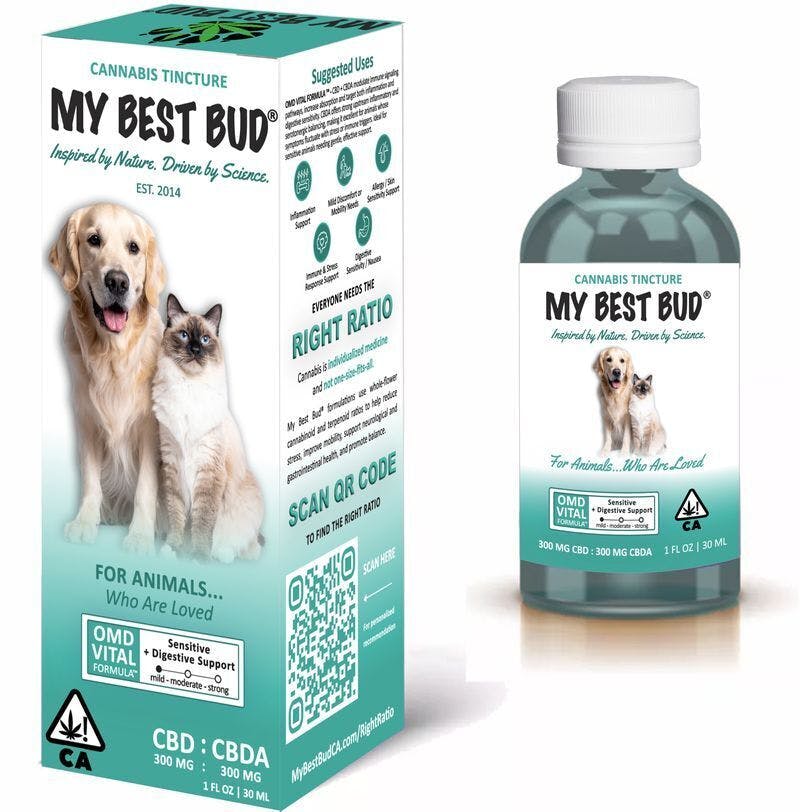 My Best Bud VET - OMD Vital 300mg CBD:300mg CBDA 1 fl oz - 1