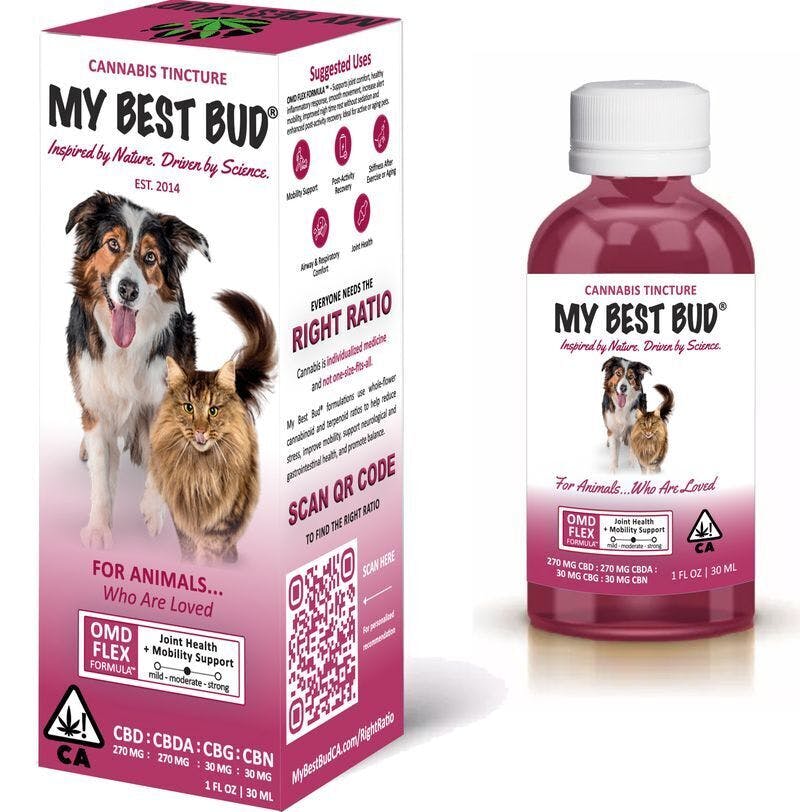 My Best Bud VET - OMD Flex 270mg CBD:270mg CBDA:30mg CBG:30mg CBN 1 fl oz - 1
