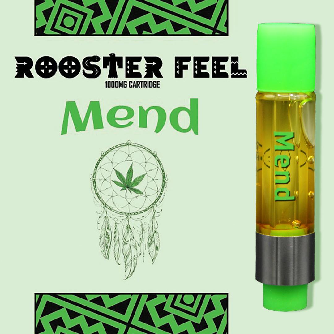 Green Rooster - Vape Cartridge – 510 Thread – Distillate – Mend – 1g - 1