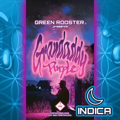 Green Rooster - Vape Cartridge – 510 Thread – Distillate – Granddaddy Purple – 1g - 1