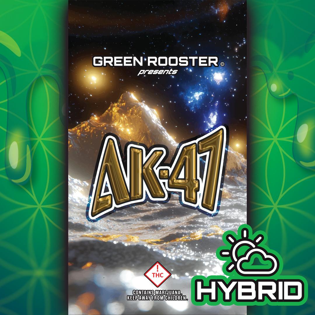 Green Rooster - Vape Cartridge – 510 Thread – Distillate – AK-47 – 1g - 1
