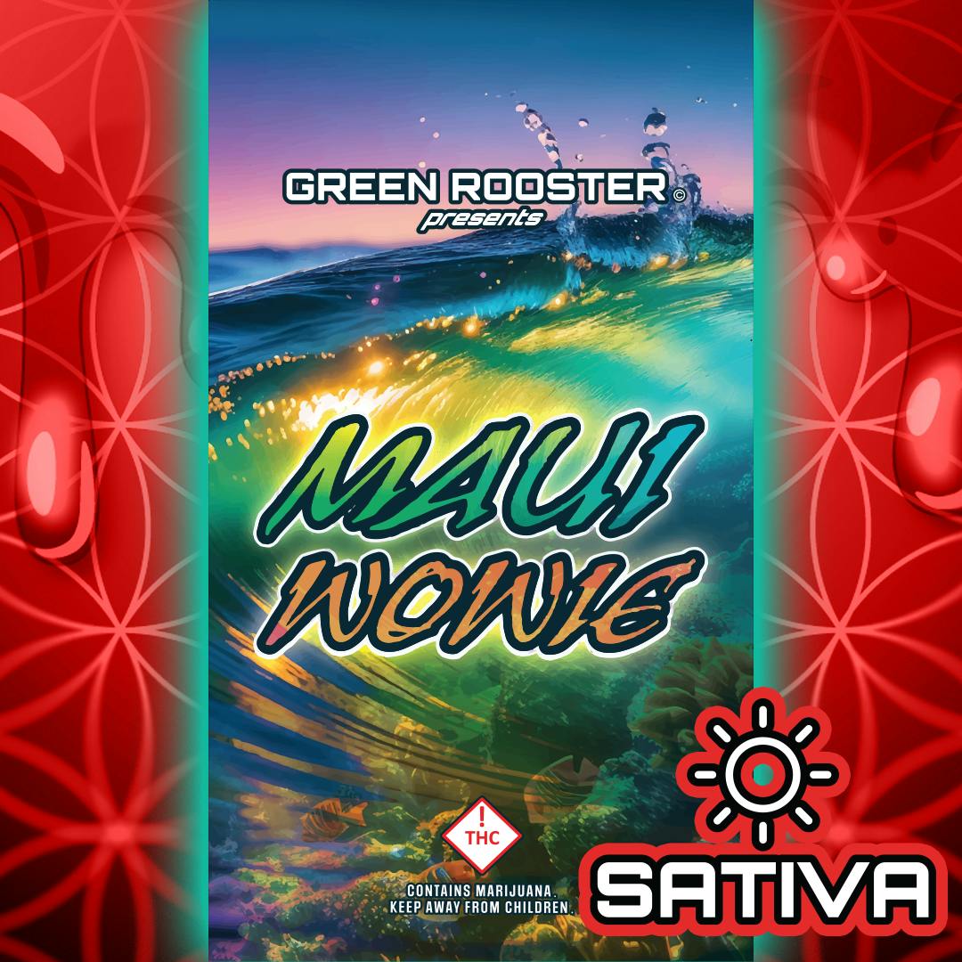 Green Rooster - Vape Cartridge – 510 Thread – Distillate – Maui Wowie – 1g - 1