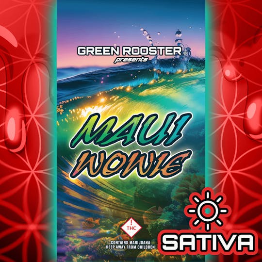 Green Rooster - Vape Cartridge – 510 Thread – Distillate – Maui Wowie – 1g - 1
