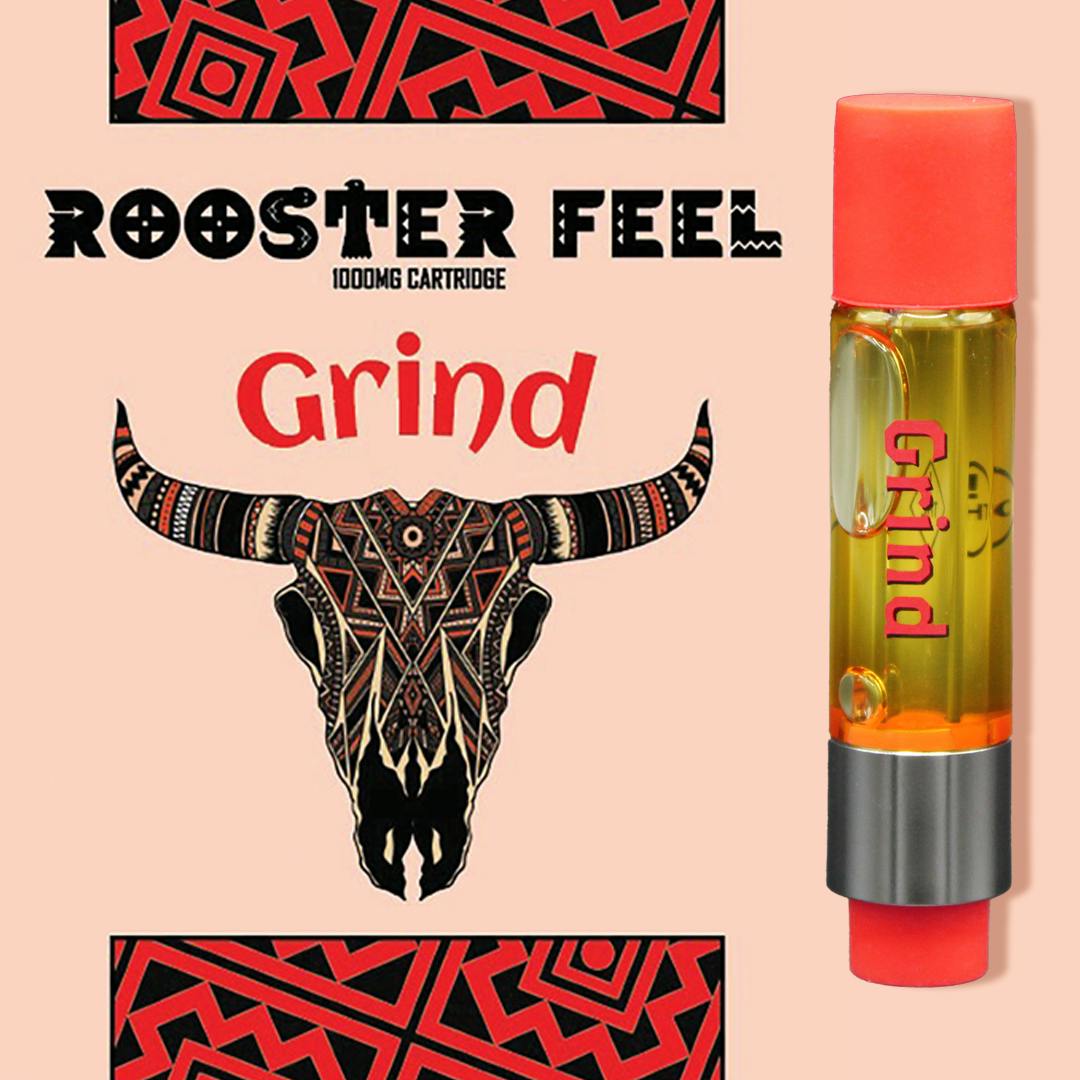 Green Rooster - Vape Cartridge – 510 Thread – Distillate – Grind – 1g - 1