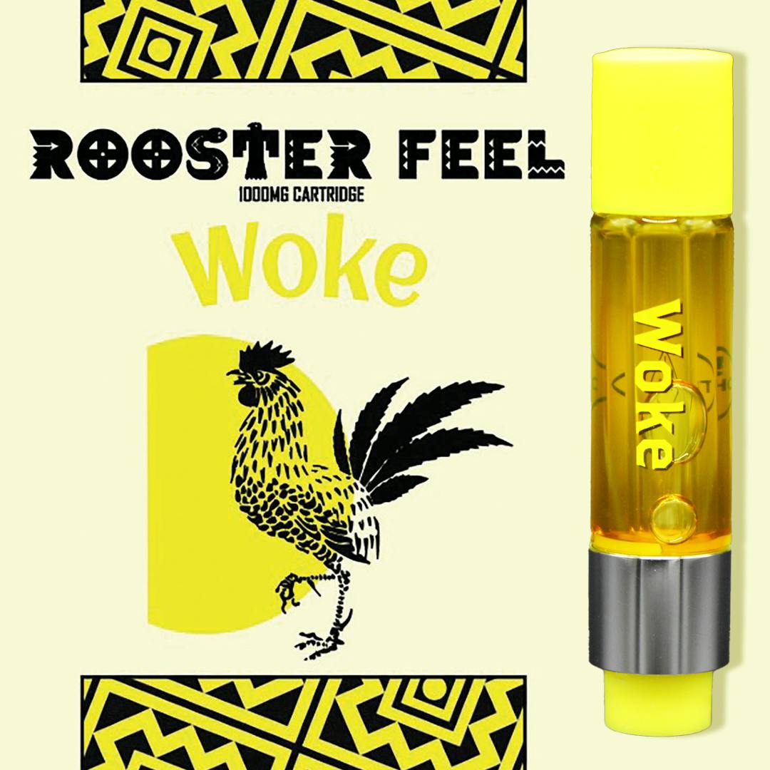 Green Rooster - Vape Cartridge – 510 Thread – Distillate – Woke – 1g - 1
