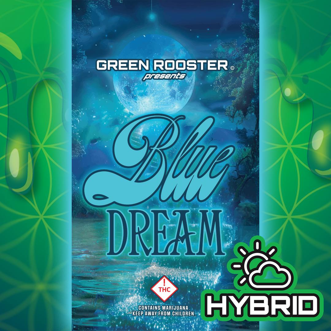 Green Rooster - Vape Cartridge – 510 Thread – Distillate – Blue Dream – 1g - 1