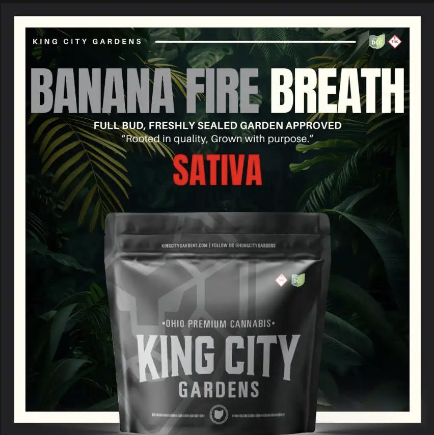 King City Gardens - King City Gardens | Silver | Banana Fire Breath - Flower Smalls 2.83g - 1