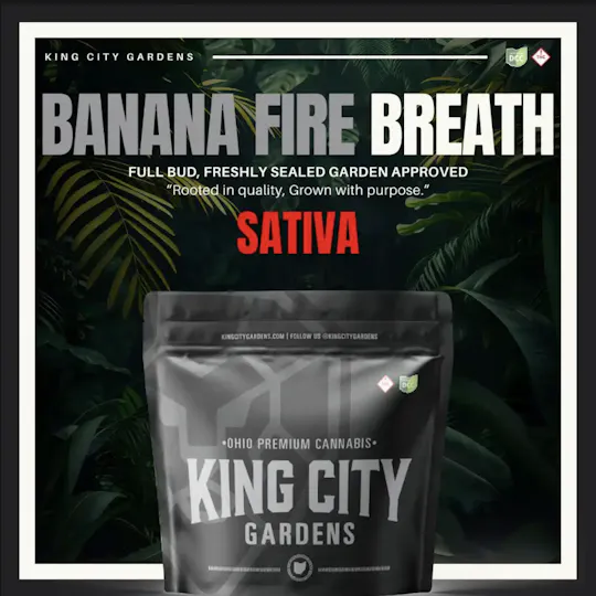 King City Gardens - King City Gardens | Silver | Banana Fire Breath - Flower Smalls 2.83g - 1