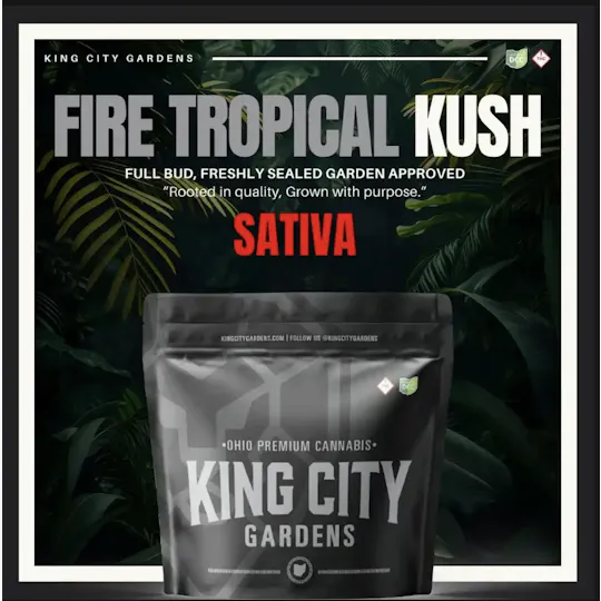 King City Gardens - King City Gardens | Silver | Fire Tropical Kush - Flower Smalls 2.83g - 1