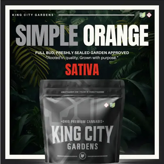 King City Gardens - King City Gardens | Silver | Simple Orange - Flower Smalls 2.83g - 1