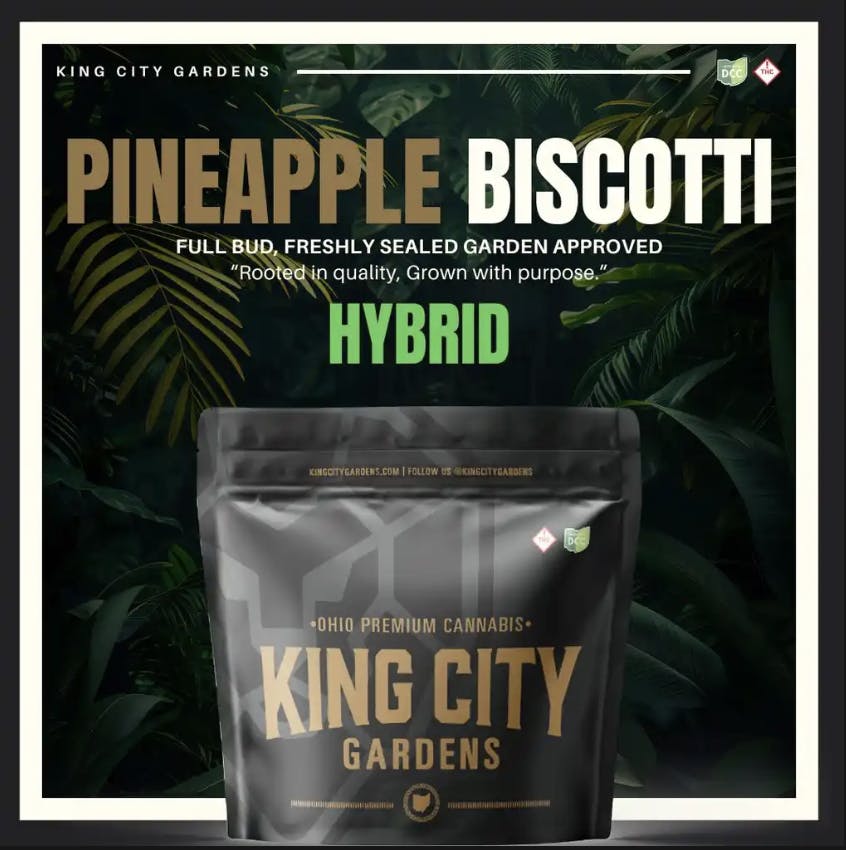 King City Gardens - King City Gardens | Gold | Pineapple Biscotti - Flower 2.83g - 1