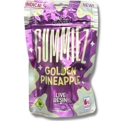 Hot Sugar! - Gummiez | Golden Pineapple Gummies | 100mg | 10ct | 10mg/ea - 1