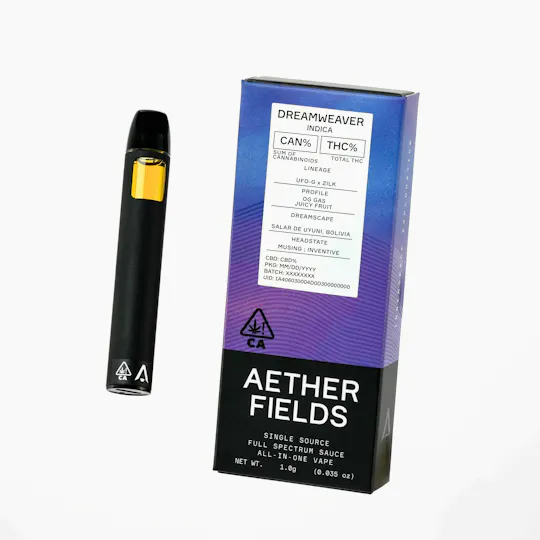 AETHER FIELDS - DREAMWEAVER | Indica | AIO Full Spectrum Sauce 1g - 1