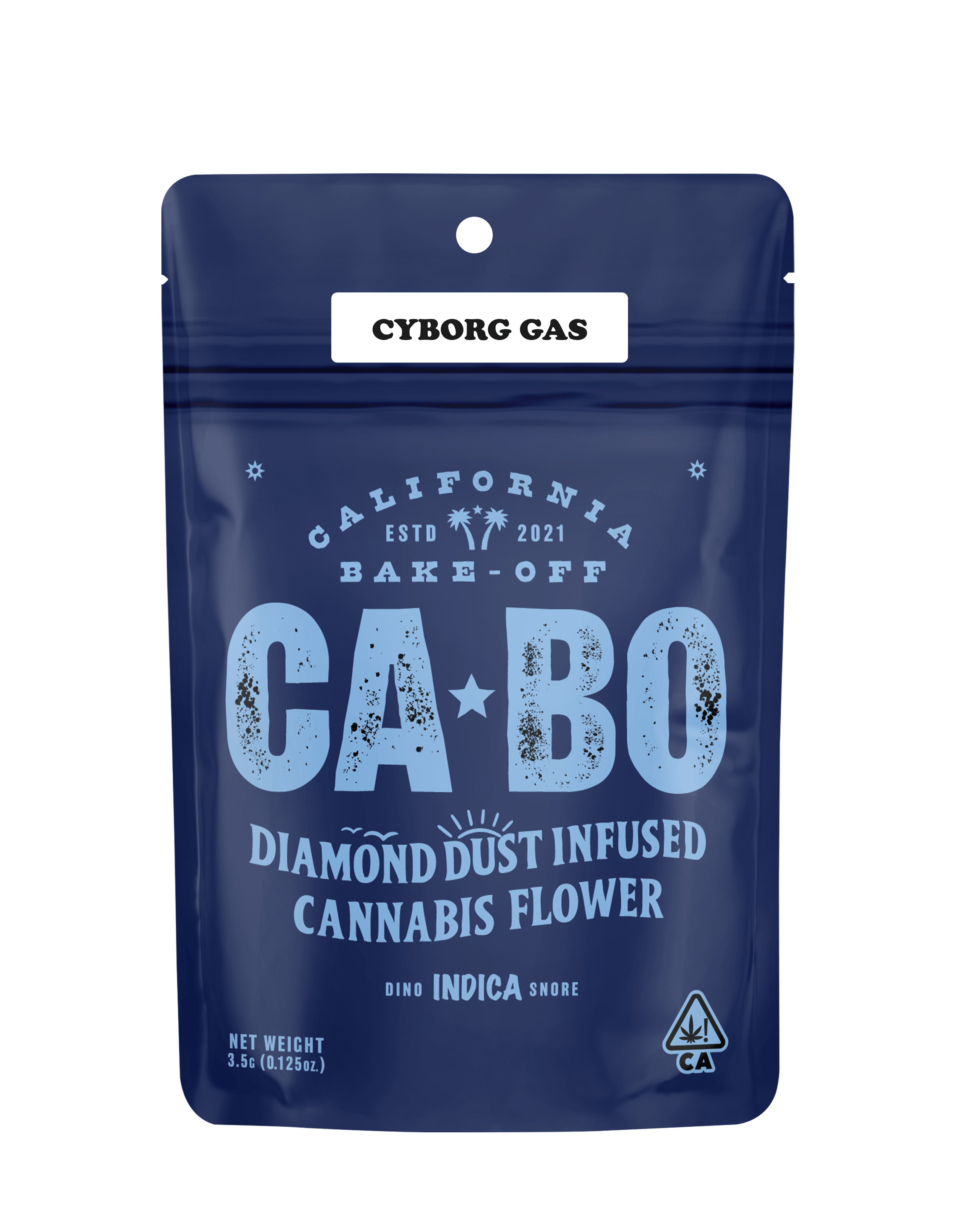 CABO - CABO Diamond Dust Infused 3.5g Flower - Cyborg Gas - Indica - 1