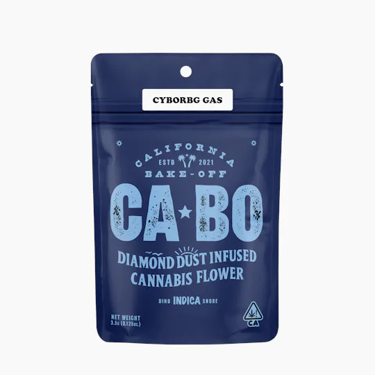 CABO - CABO Diamond Dust Infused 3.5g Flower - Tornado Gas - Hybrid - 1