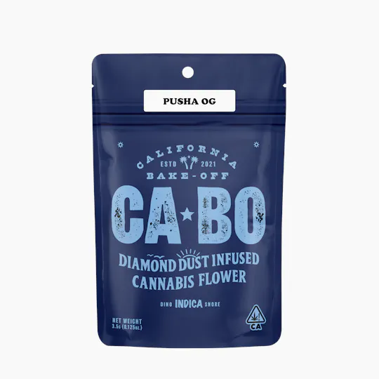CABO - CABO Diamond Dust Infused 3.5g Flower - Pusha OG - Indica - 1