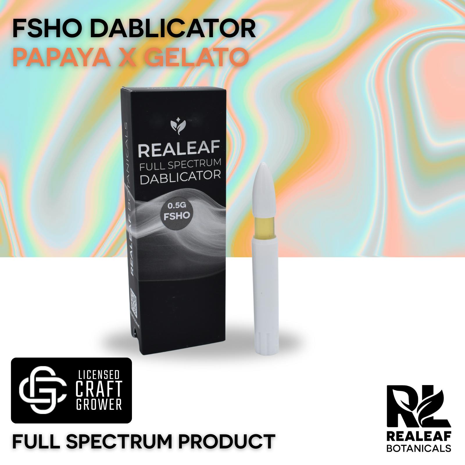 Realeaf Botanicals - Realeaf FSHO Papaya x Gelato Dablicator 0.5g - 1
