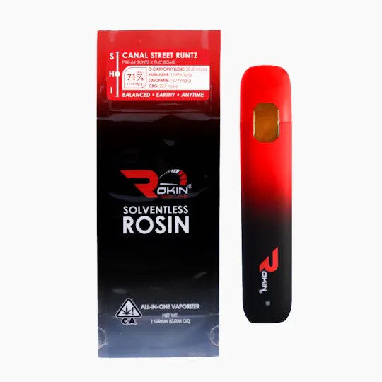 Rokin Cannabis - Rokin - Redline Rosin - Canal Street Runtz - AIO 1.0g - 1