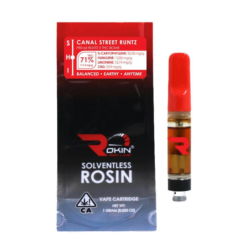 Rokin Cannabis - Rokin - Redline Rosin - Canal Street Runtz - Cartridge 1.0g - 1