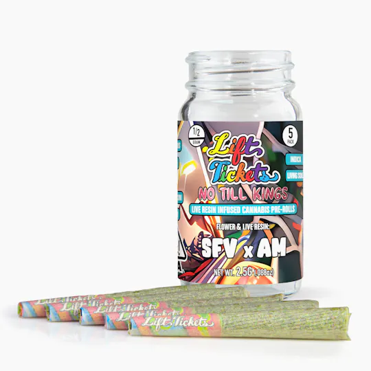 Lift Tickets - No Till Kings: SFV x AM - 0.5g Infused Pre Roll Multipack (5) - 1