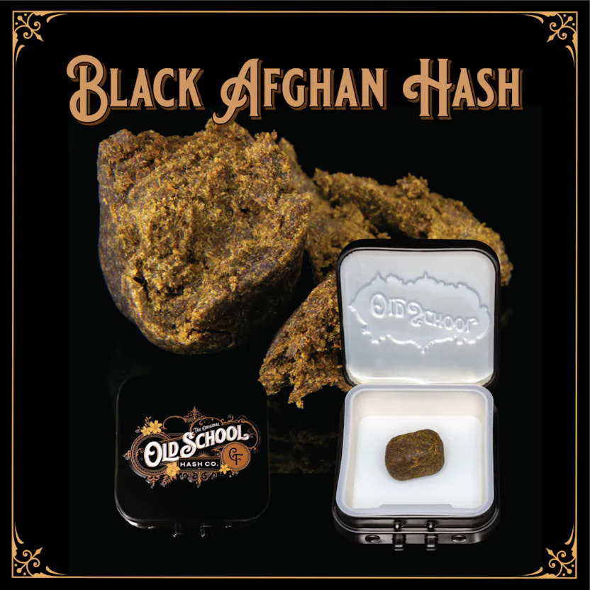 Hash Color Fill Black Afghan | Live Rosin | Dry Sift | 1g - Old School Hash Co.