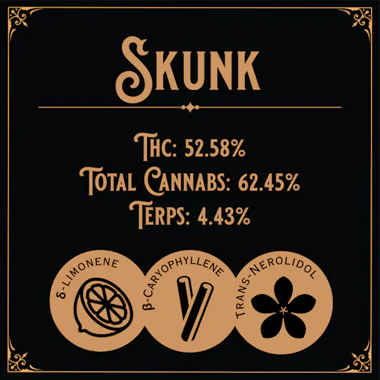 Old School Hash Co. - Old School Hash: Skunk - 10g Brick Hash - 1