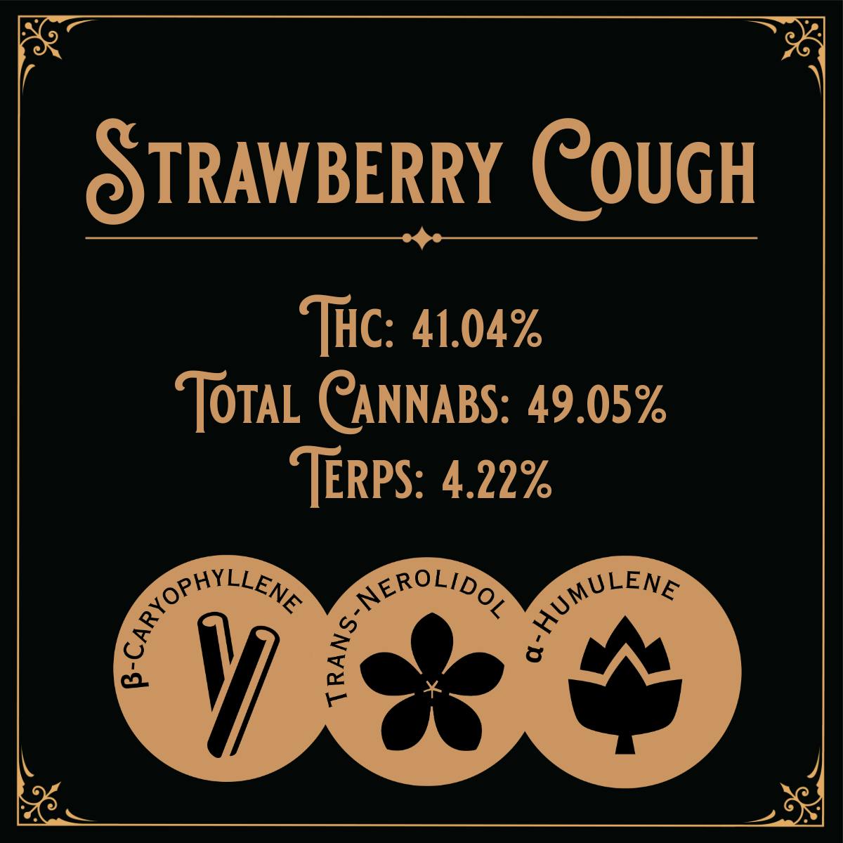 Old School Hash Co. - Old School Hash: Strawberry Cough - 1g Brick Hash - 1