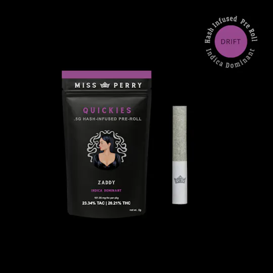 Miss Perry Northeastern Reserve - Quickies .5G | Zaddy Flower | Chem Bomb Hash - 1