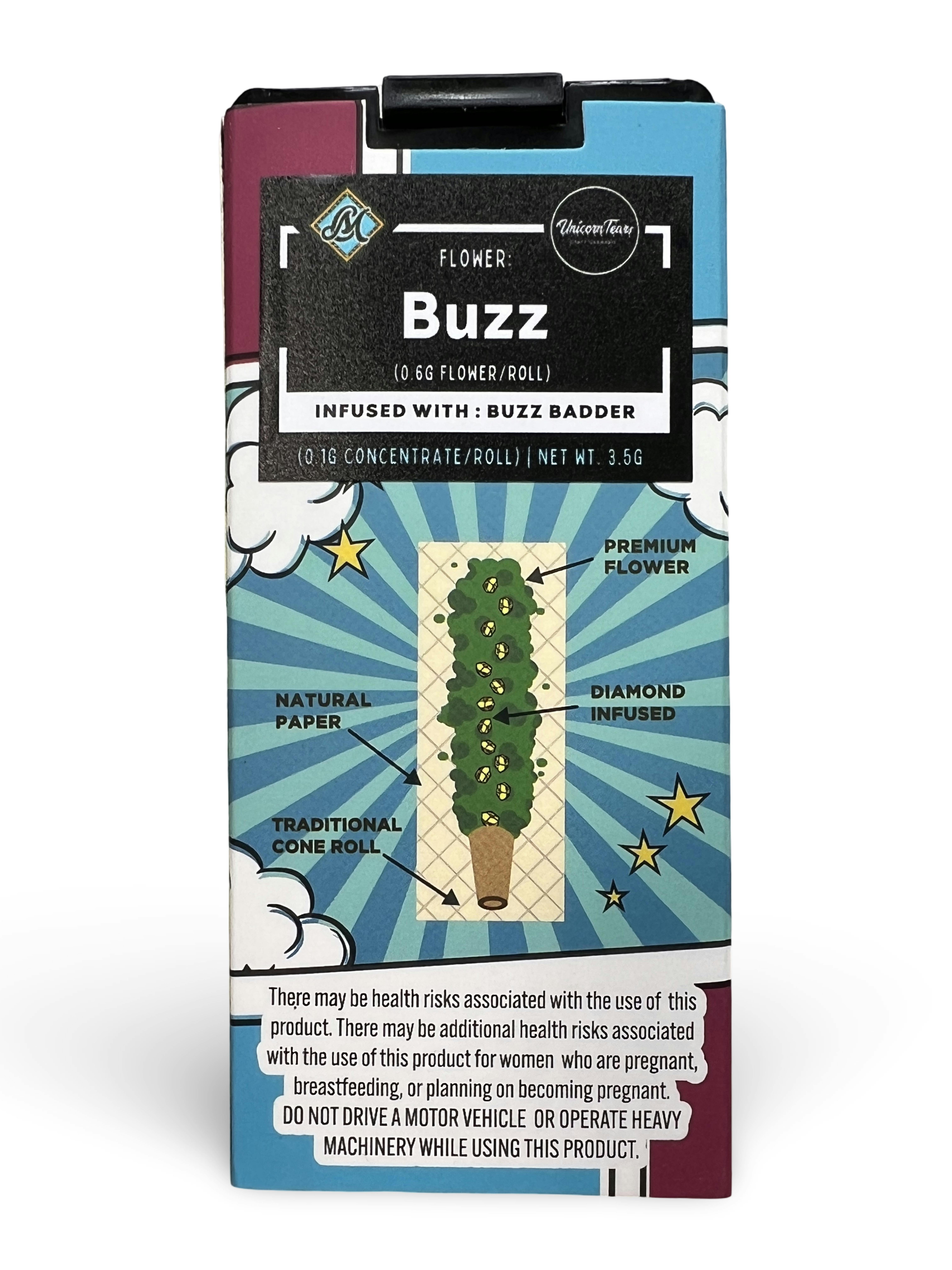 Indico - Buzz Infused Pre-Roll Dart 5pk - Unicorn Tears - 1