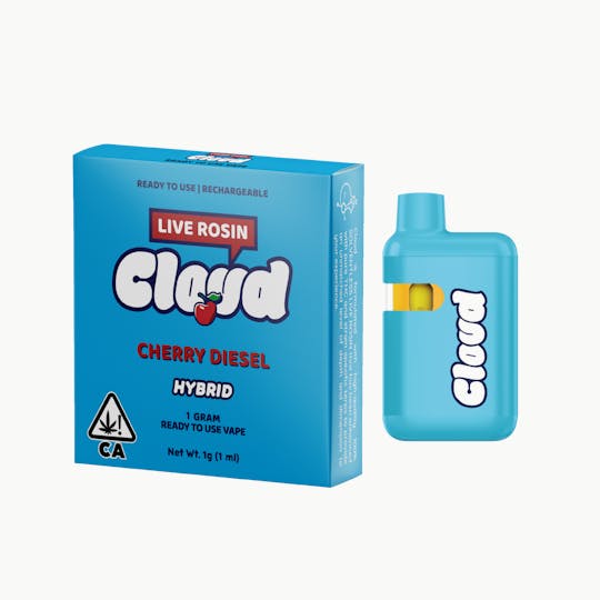 Cloud Rosin - Cloud Rosin - Cherry Diesel - 1g Live Rosin AIO Disposable - 1