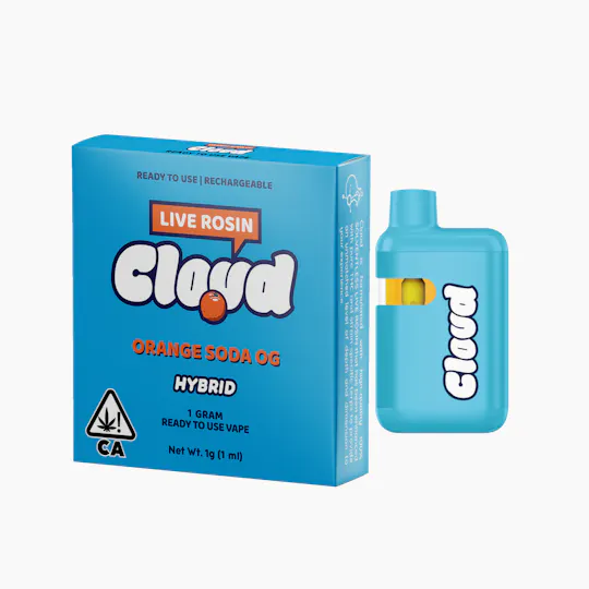 Cloud Rosin - Cloud Rosin - Orange Soda - 1g Live Rosin AIO Disposable - 1
