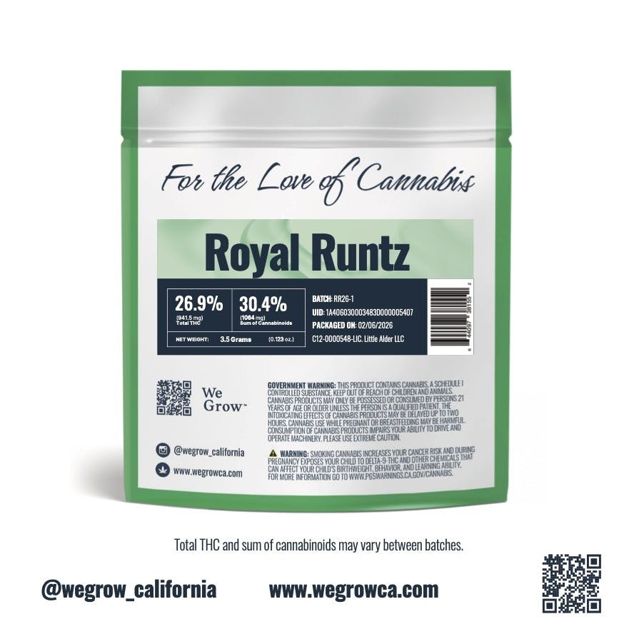 We Grow - We Grow | Royal Runtz | Big Buds | 3.5g - 1