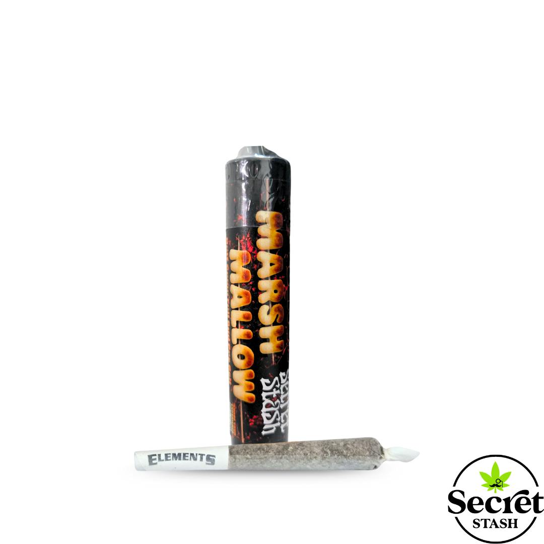 Secret Stash - Secret Stash | Full bud Pre Roll | Black Marshmallow | Half Gram - 1
