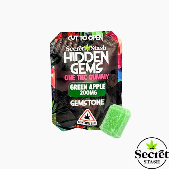 Secret Stash - Secret Stash | Hidden Gems | Solo | THC | Green Apple | 200mg - 1