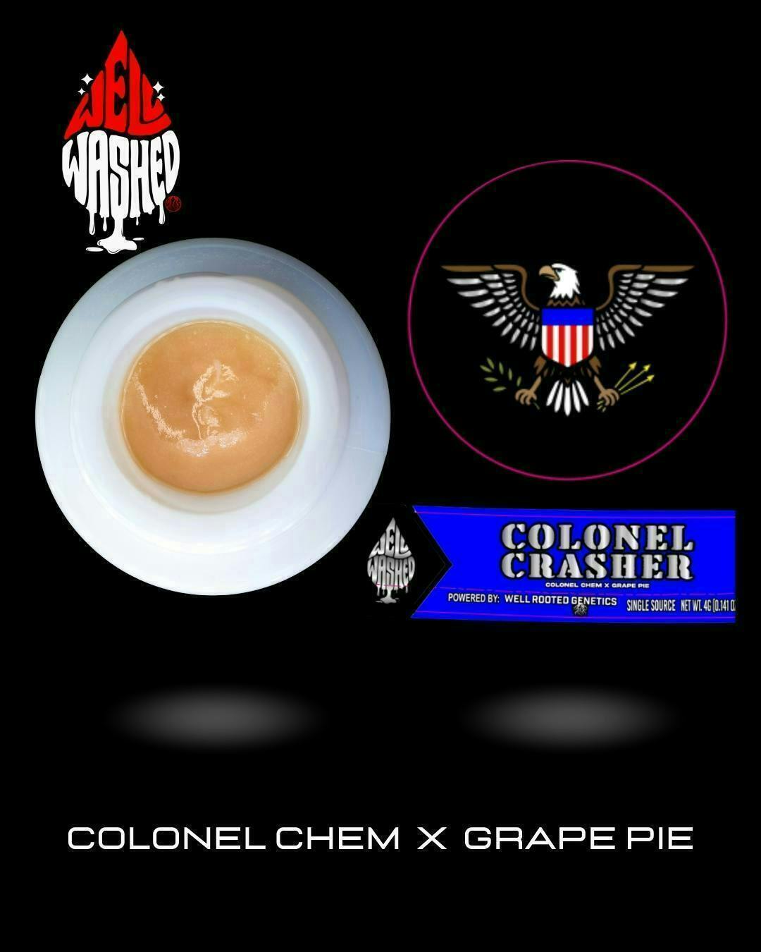 Well Washed Concentrate - Well Washed | Colonel Crasher | Live Rosin | 1g - 1