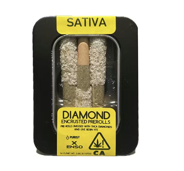 Purist Extracts - Purist | Zeclair x Honey Banana | Diamond Encrusted | 3PK 3G Pre-Rolls - 1