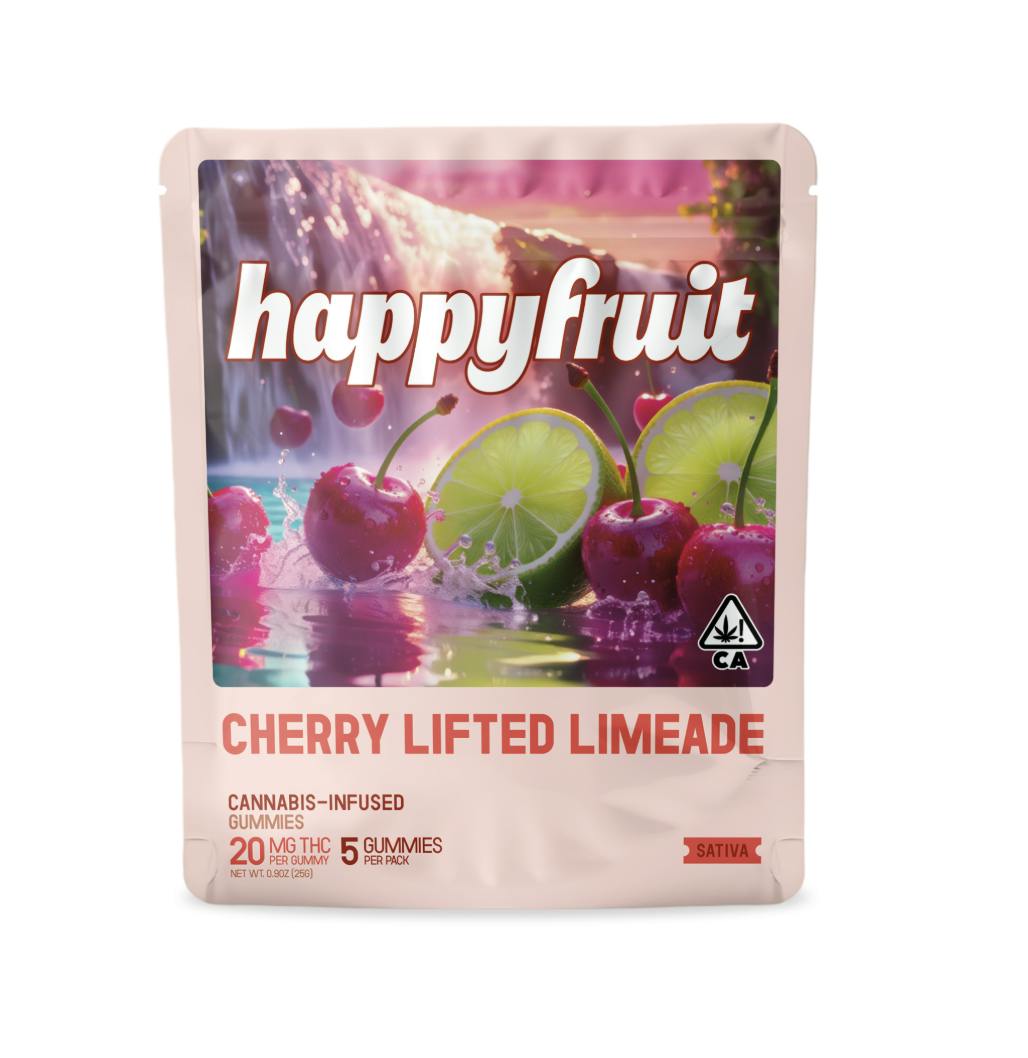 Happy Fruit - Happy Fruit - Cherry Lifted Limeade Gummies - 100mg THC - 5pk - 1