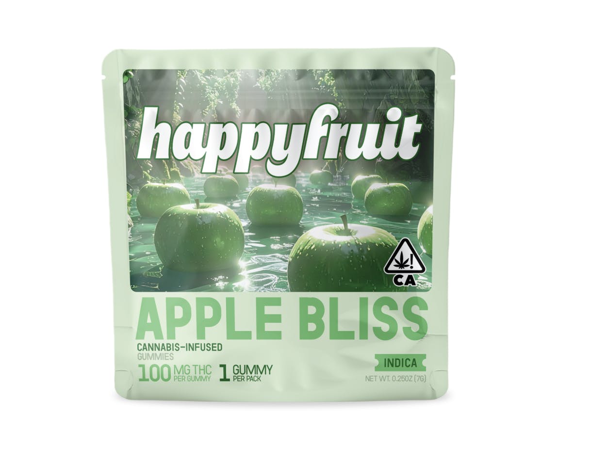 Happy Fruit - Happy Fruit - Apple Bliss Gummies - 100mg THC - Single - 1