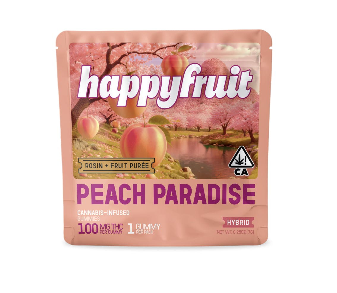 Happy Fruit - Happy Fruit - Peach Paradise Rosin Gummies - 100mg THC - Single - 1