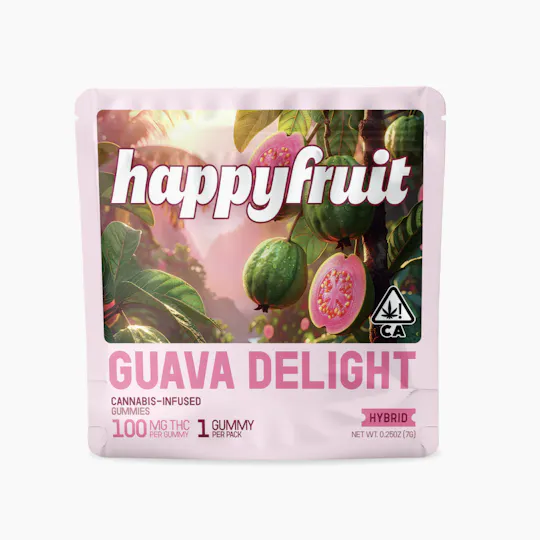 Happy Fruit - Happy Fruit - Guava Delight Gummies - 100mg THC - Single - 1