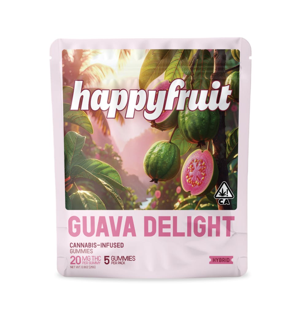 Happy Fruit - Happy Fruit - Guava Delight Gummies - 100mg THC - 5pk - 1