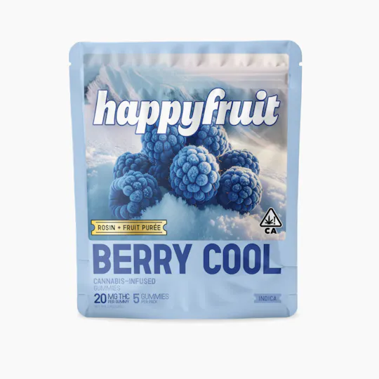 Happy Fruit - Happy Fruit - Berry Cool Rosin Gummies - 100mg THC - 5pk - 1