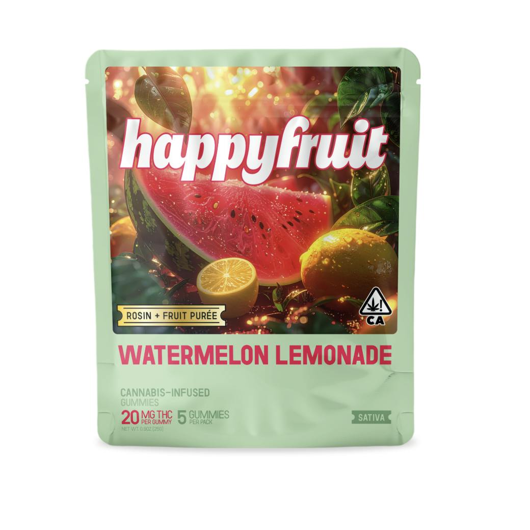 Happy Fruit - Happy Fruit - Watermelon Lemonade Rosin Gummies - 100mg THC - 5pk - 1
