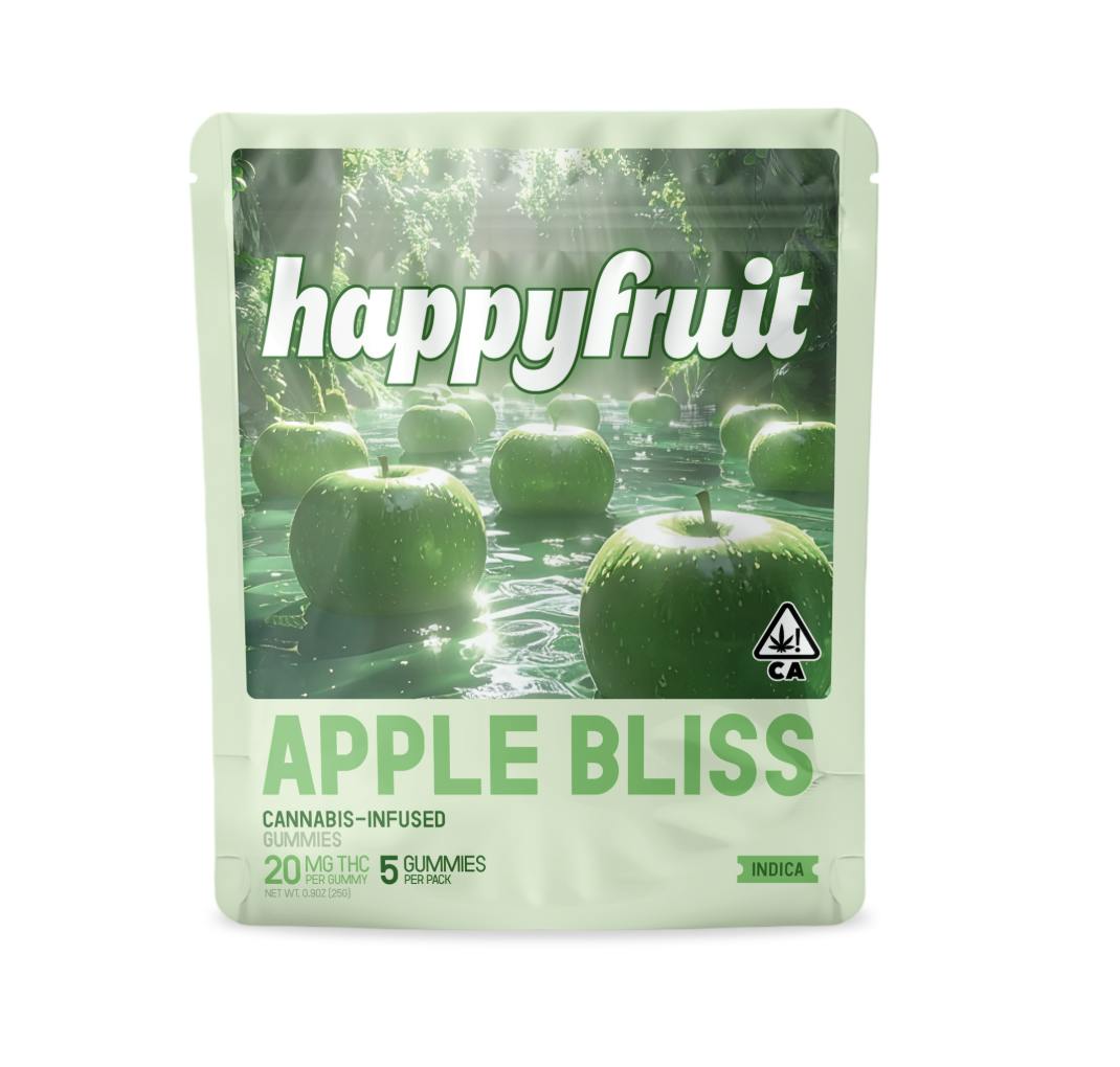 Happy Fruit - Happy Fruit - Apple Bliss Gummies - 100mg THC - 5pk - 1