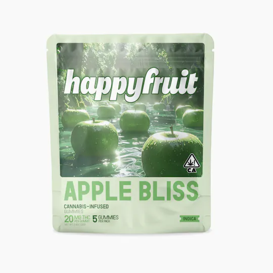 Happy Fruit - Happy Fruit - Apple Bliss Gummies - 100mg THC - 5pk - 1