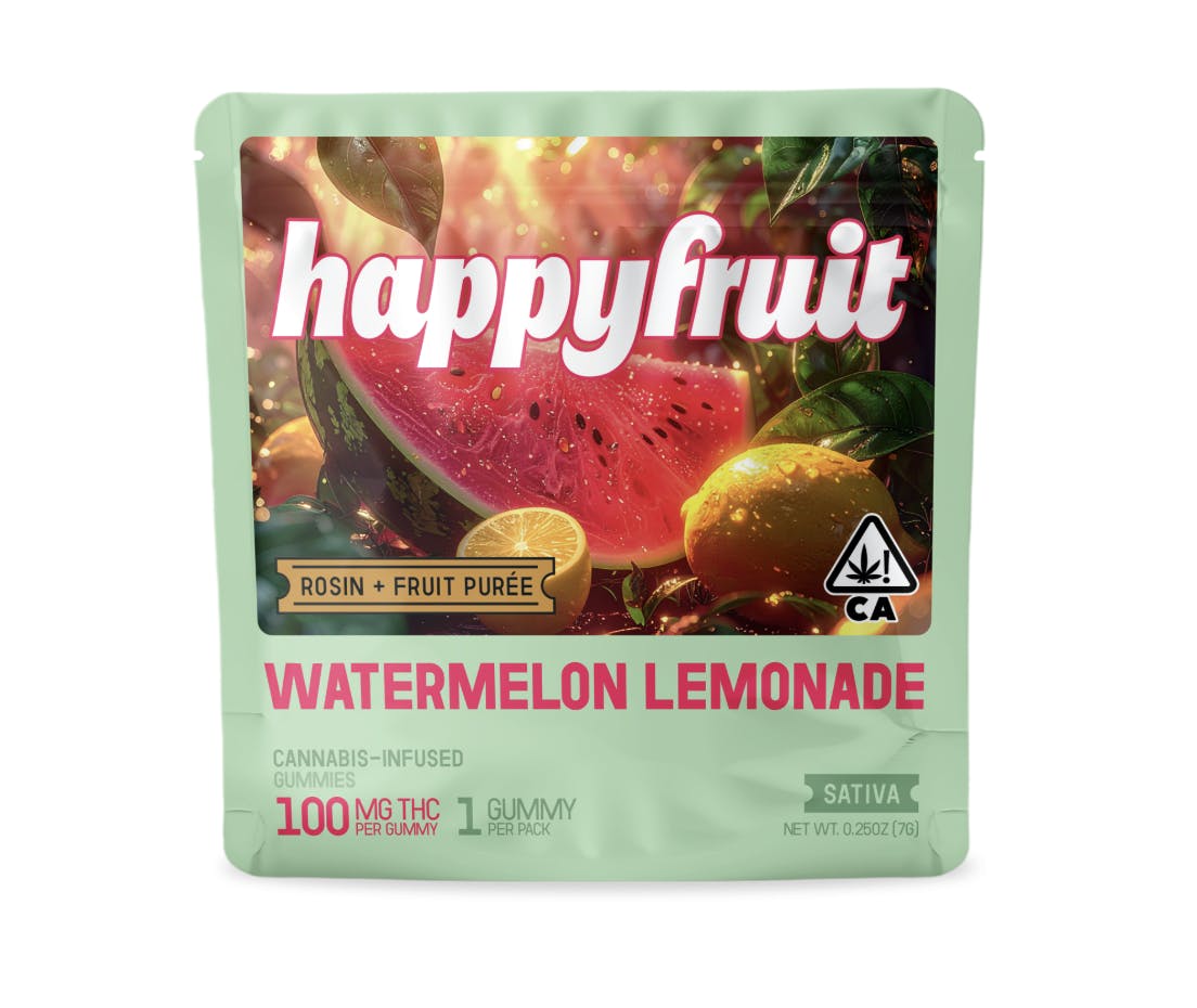 Happy Fruit - Happy Fruit - Watermelon Lemonade Rosin Gummies - 100mg THC - Single - 1