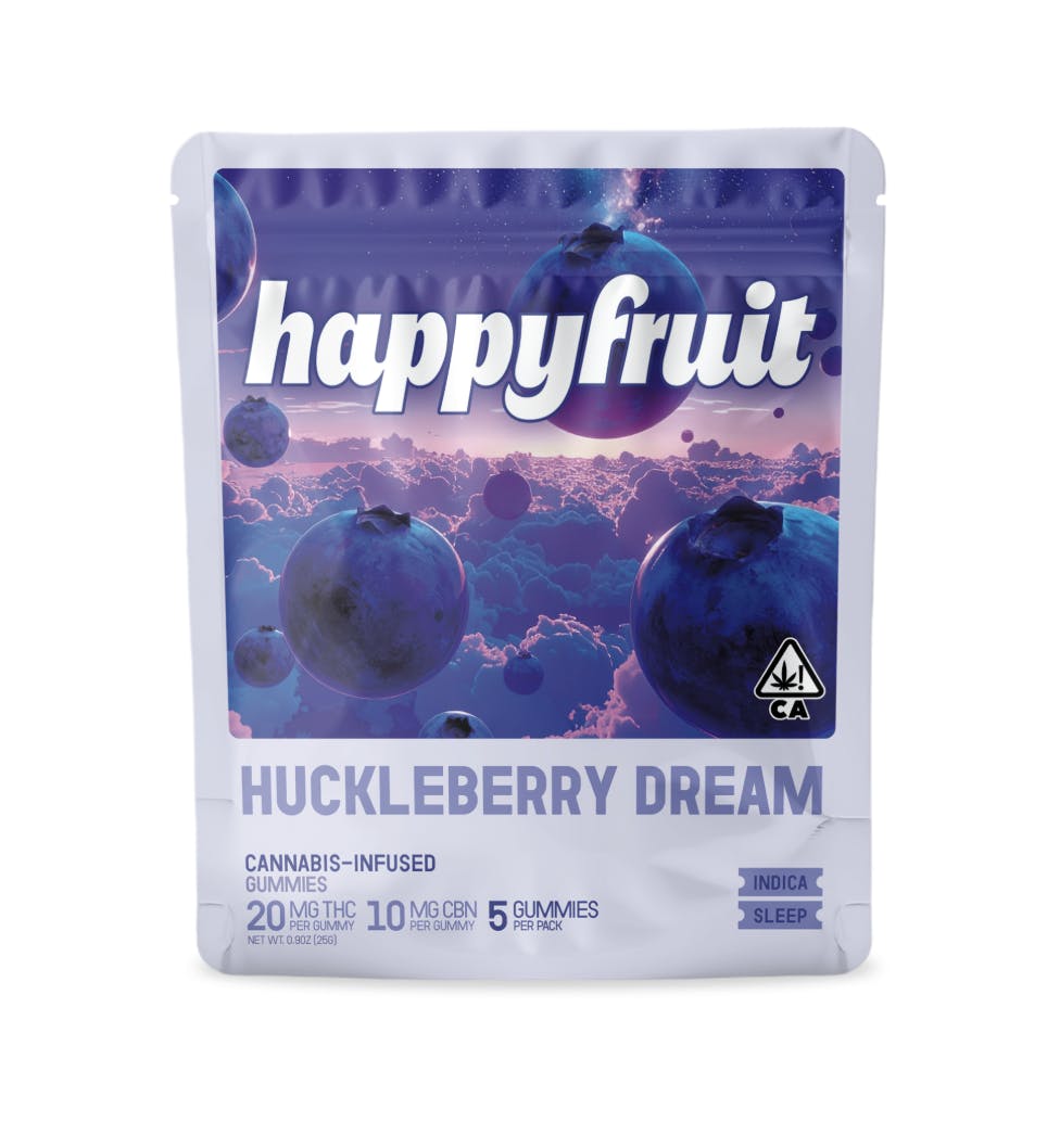Happy Fruit - Happy Fruit - Huckleberry Dream Gummies - 100mg THC/50mg CBN - 5pk - 1
