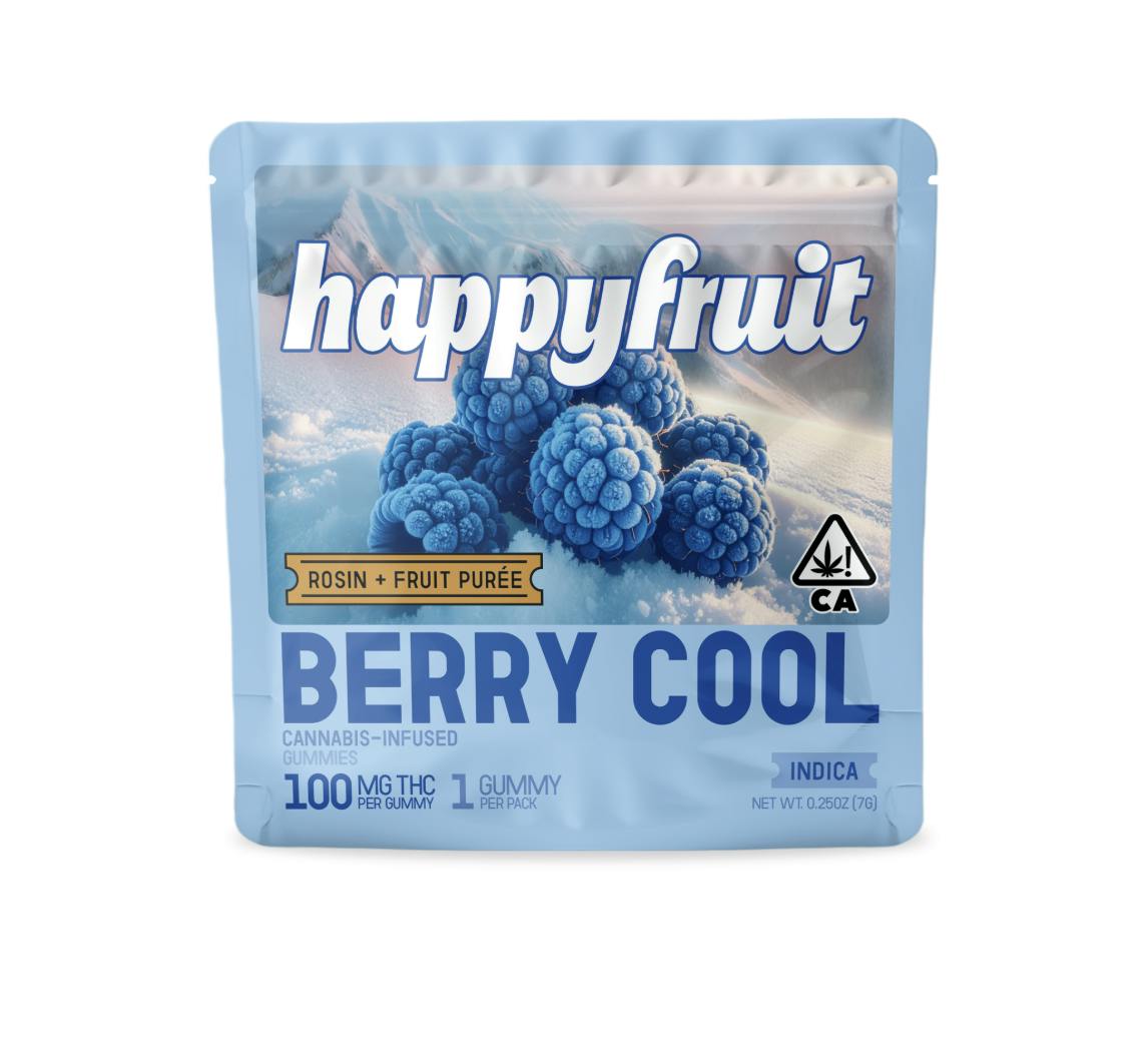 Happy Fruit - Happy Fruit - Berry Cool Rosin Gummies - 100mg THC - Single - 1